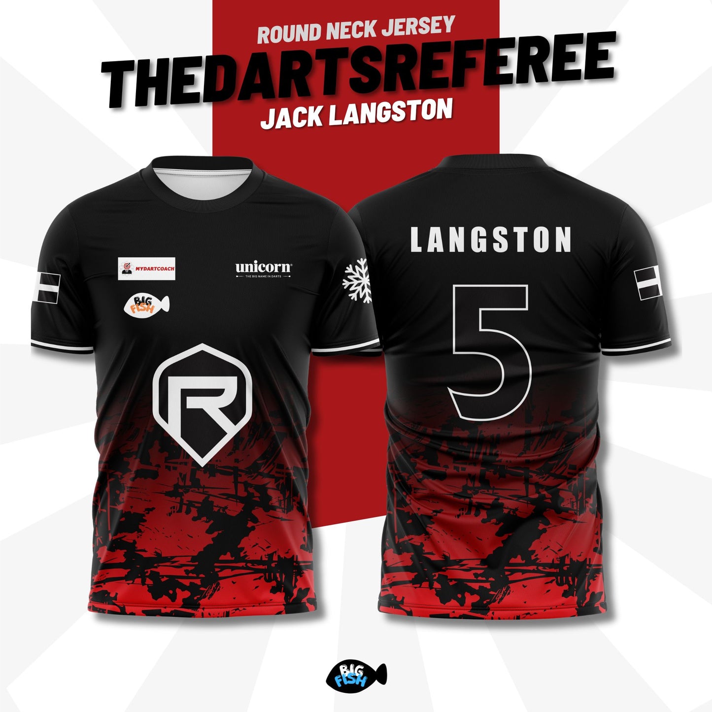 TheDartsReferee - Official player jersey 🎯🔥Crew Neck