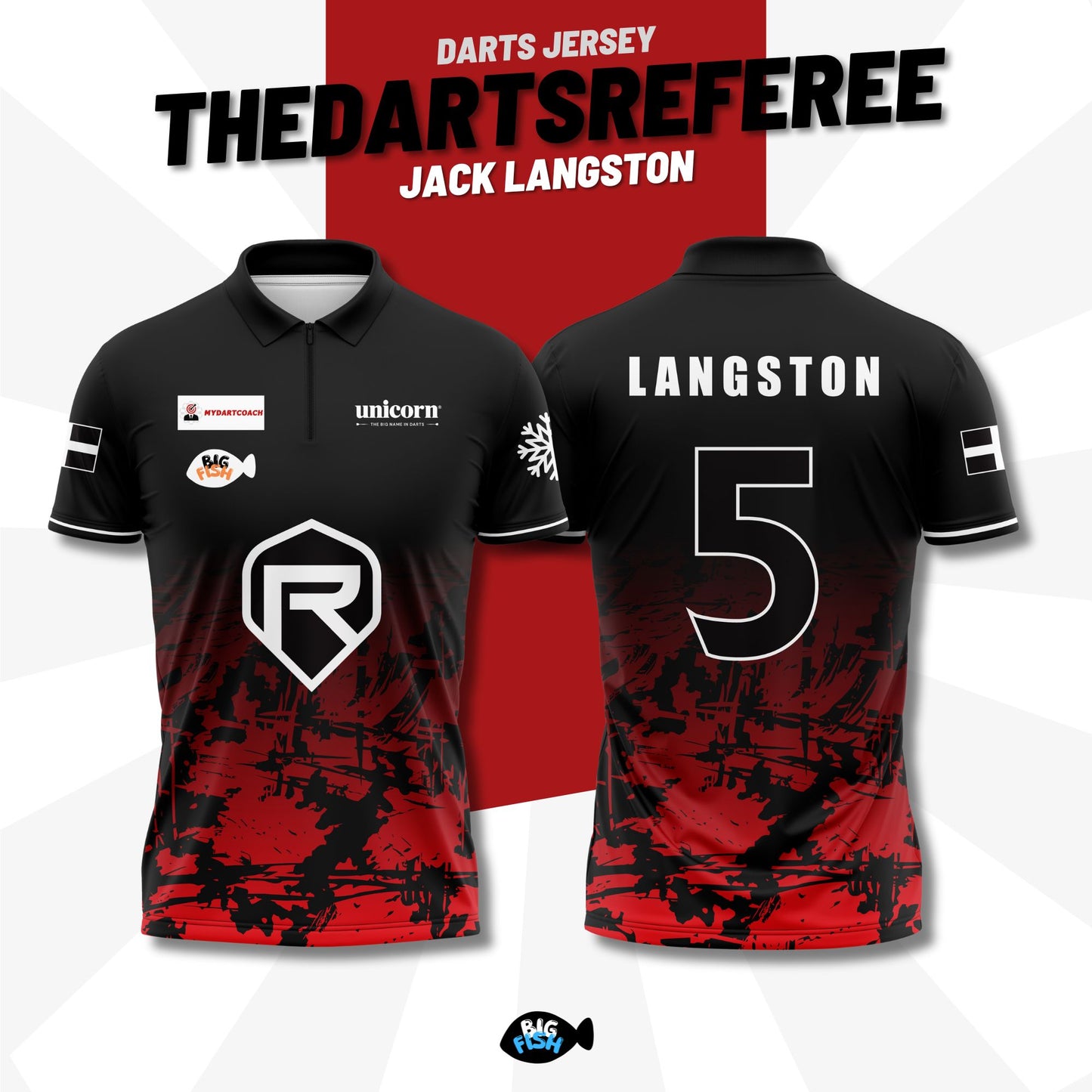 TheDartsReferee - Official player jersey 🎯🔥Collared